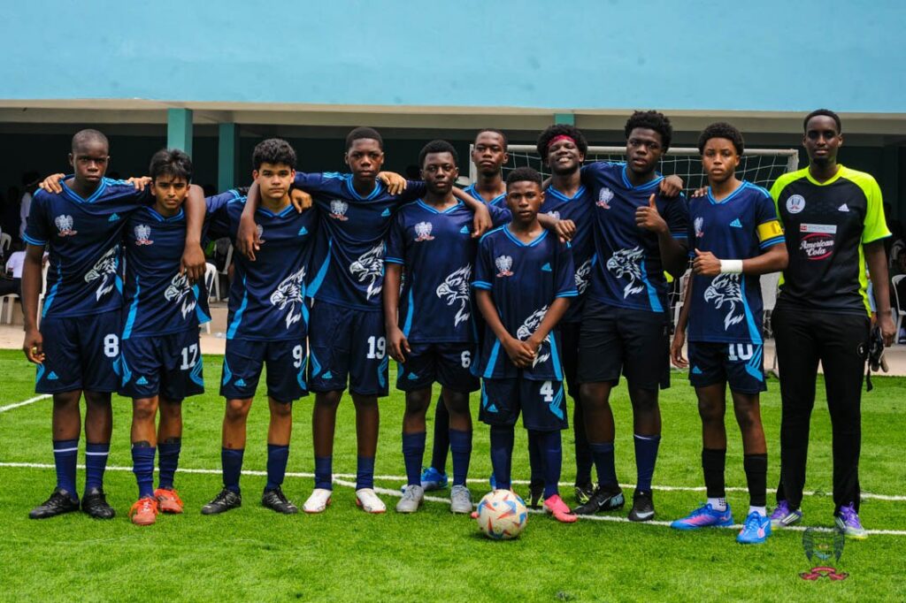 ASD football team representing American School of Douala at the DISSAC interschool sports competition in Cameroon.